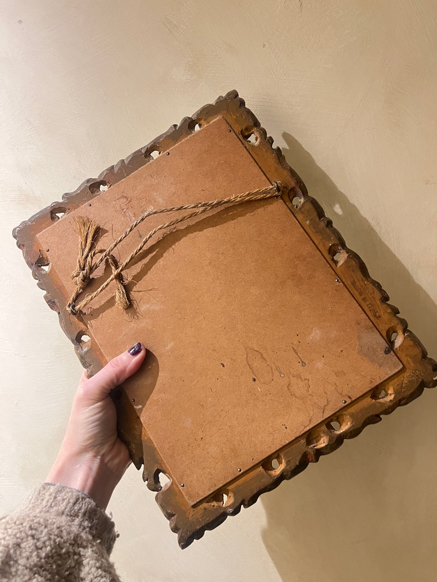 A Diminutive 1950’s Italian Gilt Wall Mirror