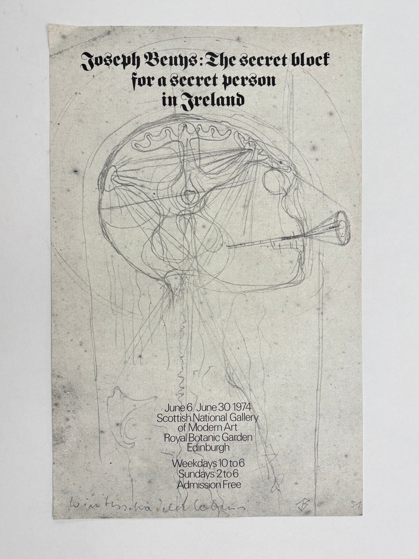 JOSEPH BEUYS: The secret block for a secret person in Ireland | Art Poster
