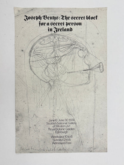 JOSEPH BEUYS: The secret block for a secret person in Ireland | Art Poster