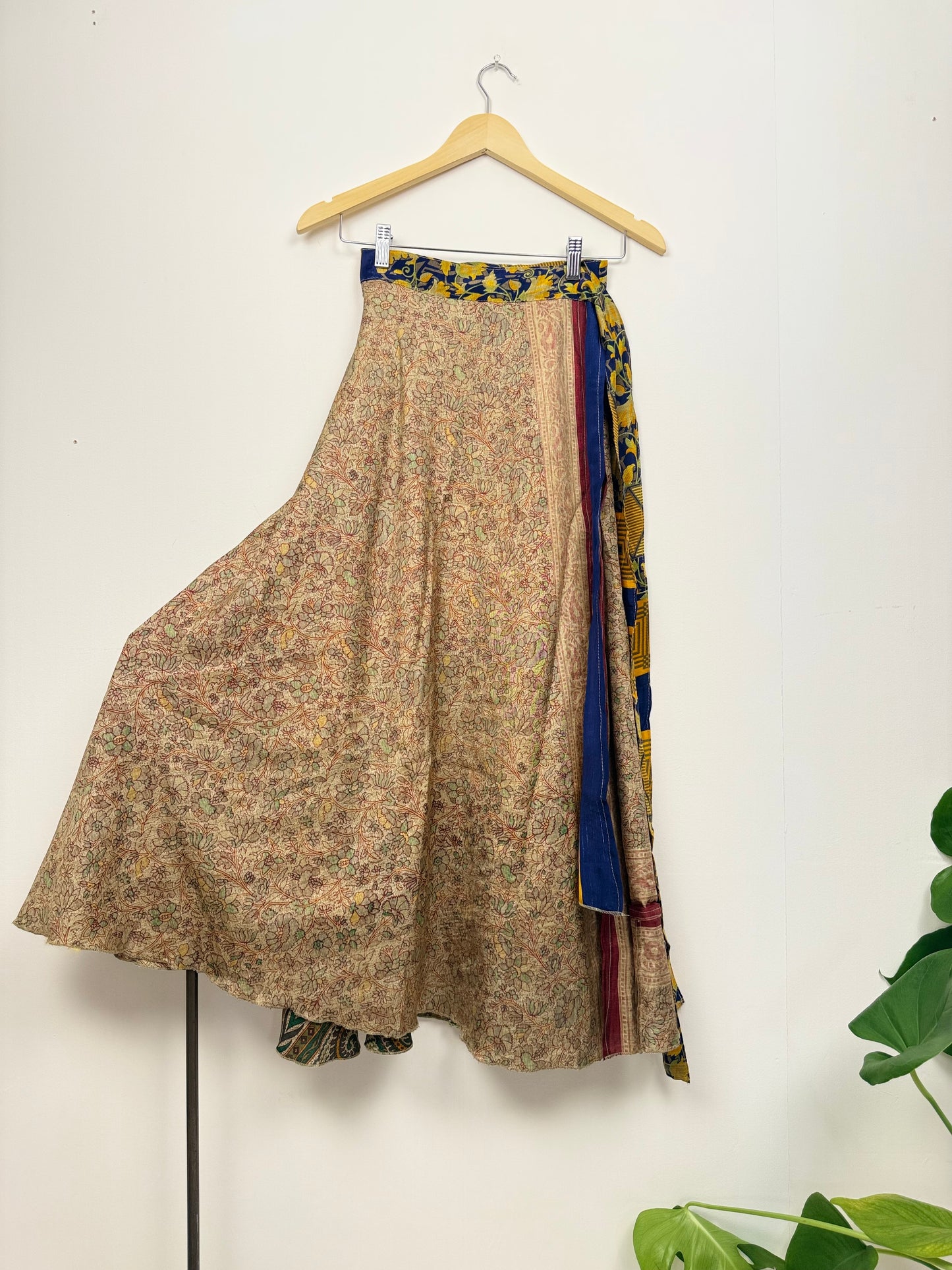 Vintage Saree Silk Wrap Skirt