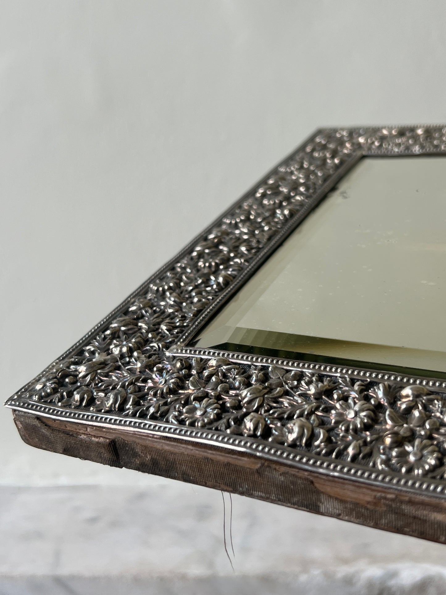 A 19th Century Silver Wall Mirror