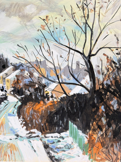 Colour Wash Landscape after Pissarro Original Artwork No.406 - ARTHUR ALLAN WILSON, Scottish | 1944-2024