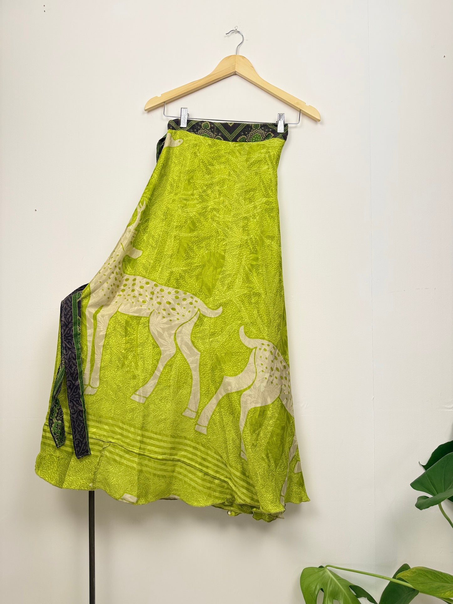 Vintage Saree Silk Wrap Skirt