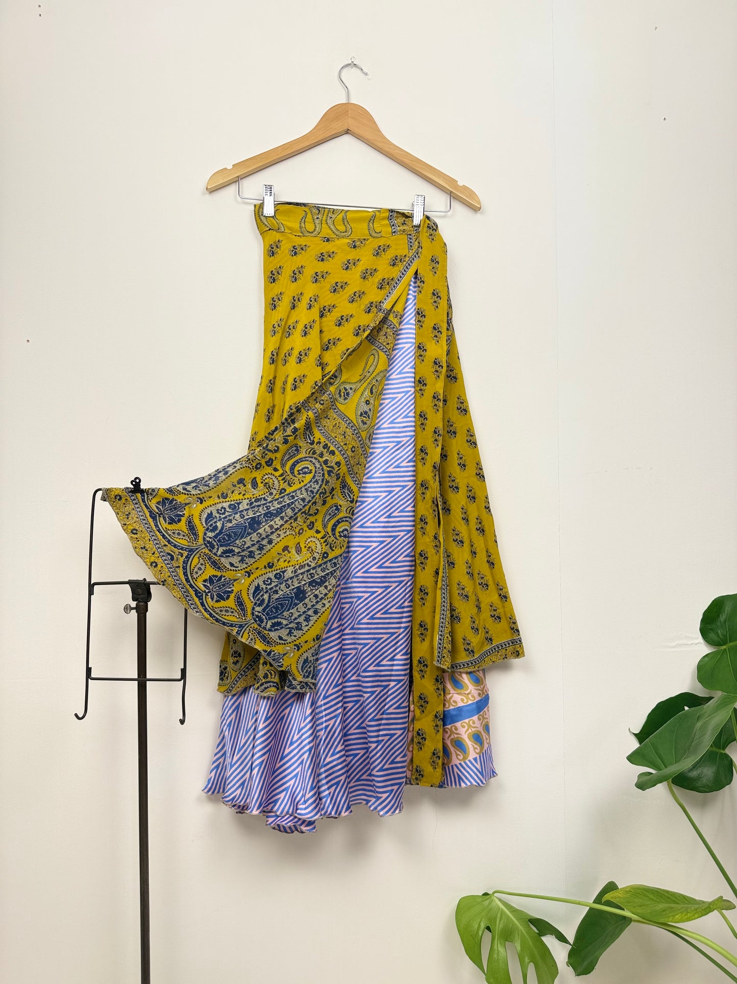 Vintage Saree Silk Wrap Skirt