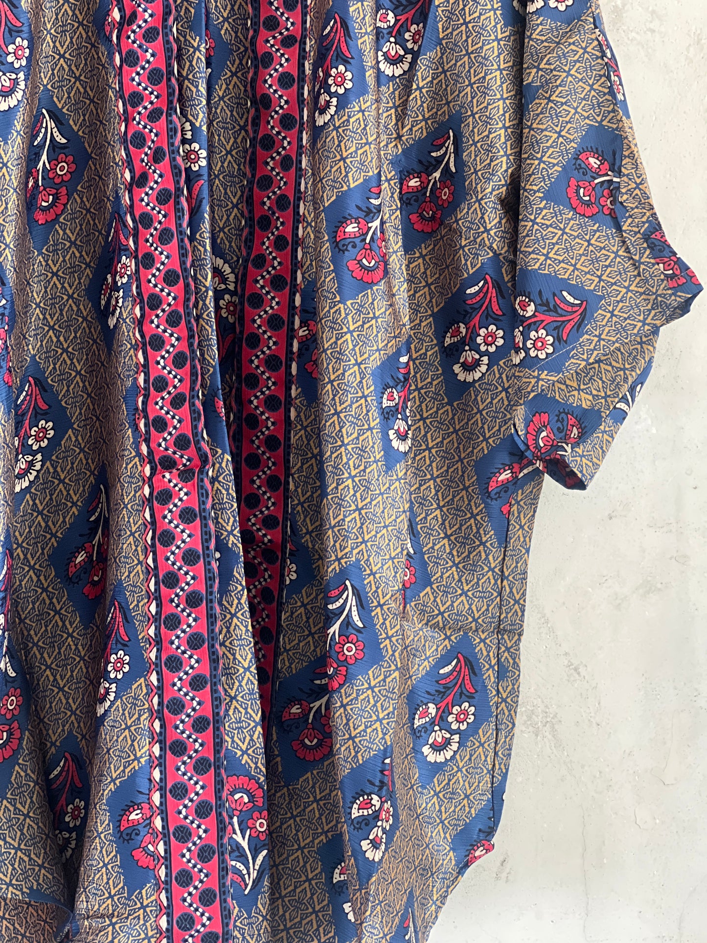 Vintage Saree Silk Trousers & Shirt Co-ordinated Set