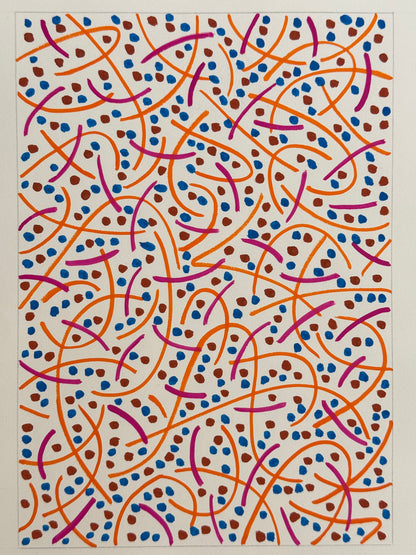 Pointillist Ink on Paper Original Artwork No.25 - ARTHUR ALLAN WILSON, Scottish | 1944-2024