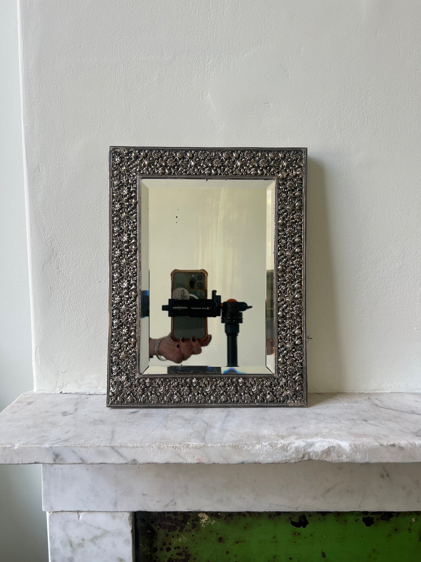 A 19th Century Silver Wall Mirror