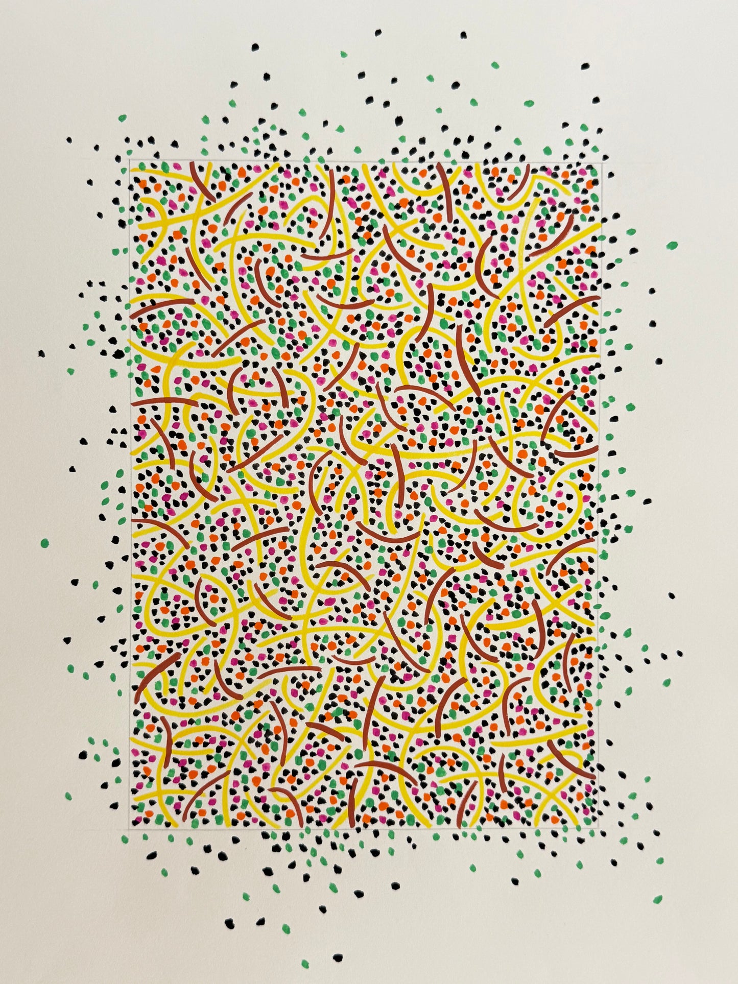 Pointillist Ink on Paper Original Artwork No.9 - ARTHUR ALLAN WILSON, Scottish | 1944-2024
