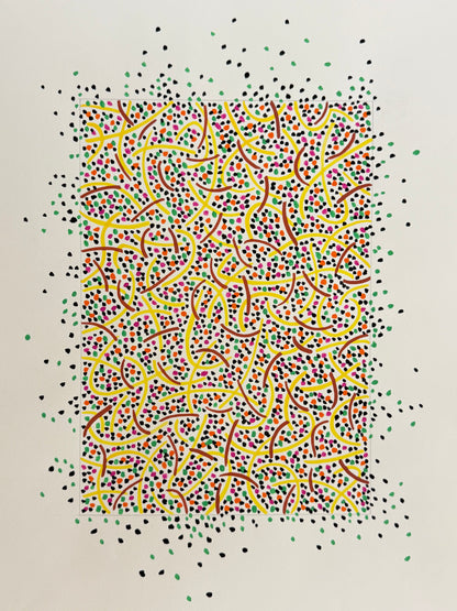 Pointillist Ink on Paper Original Artwork No.9 - ARTHUR ALLAN WILSON, Scottish | 1944-2024
