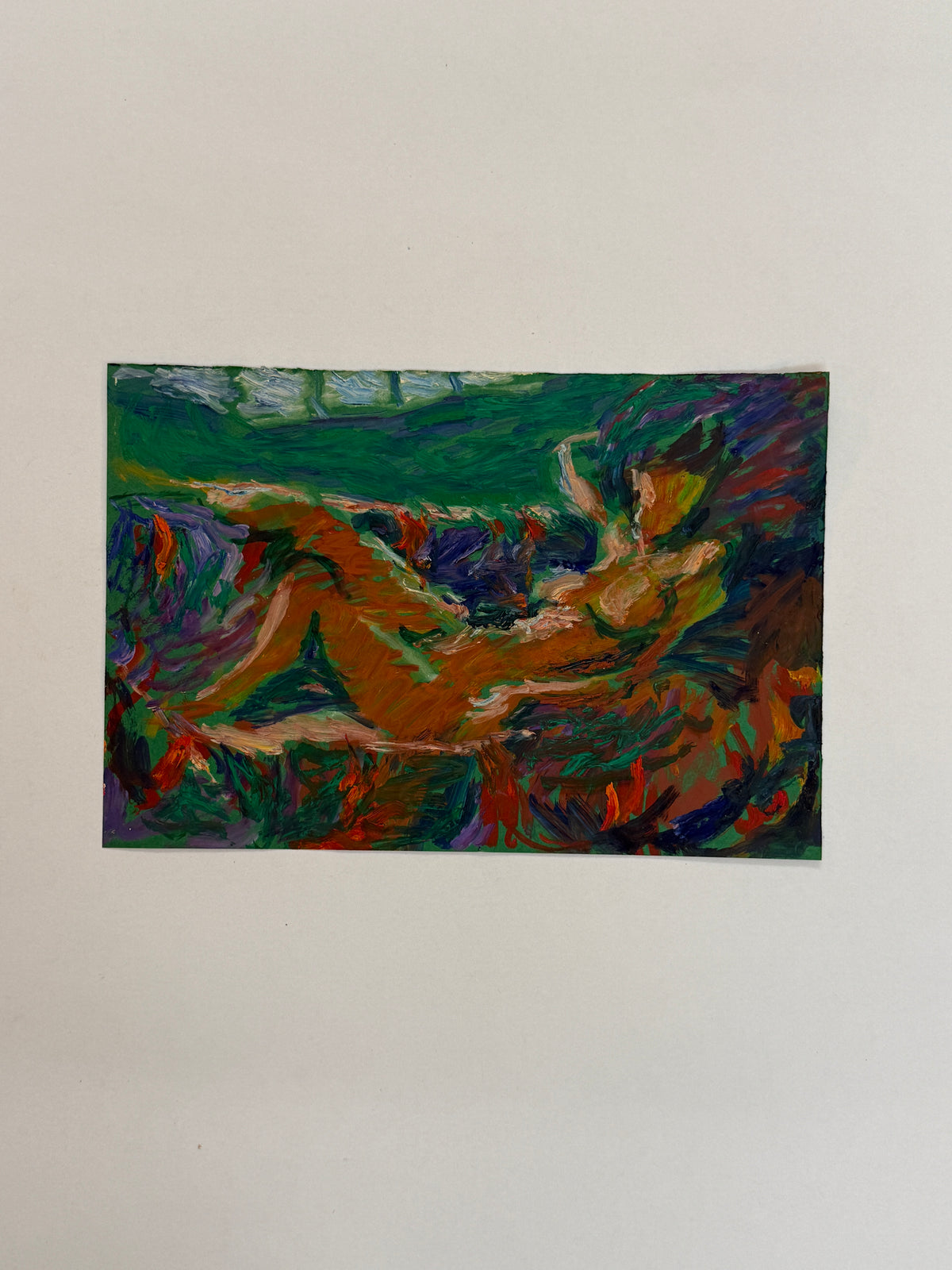 Reclining Nude | Colourful Figurative Painting