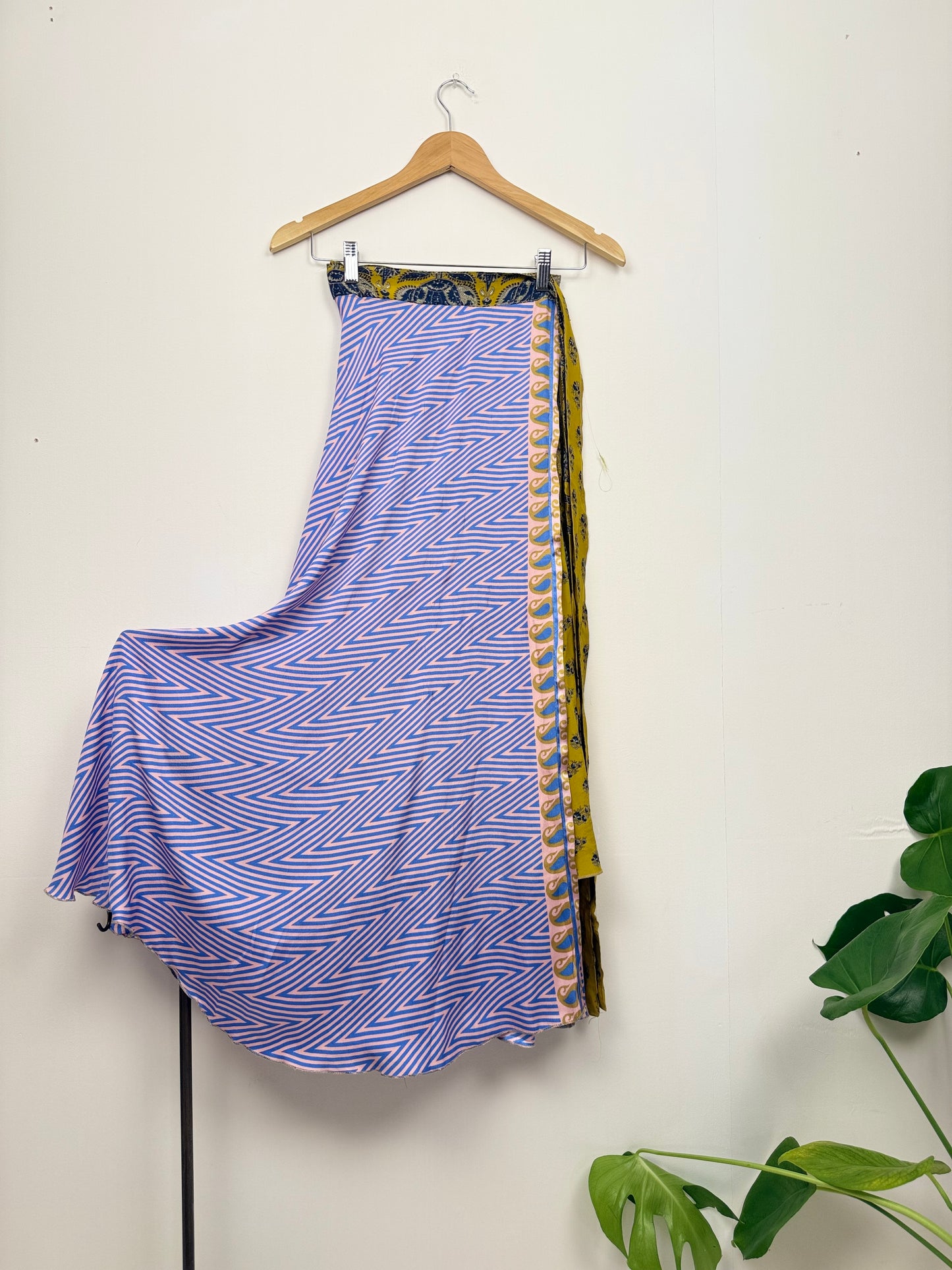 Vintage Saree Silk Wrap Skirt