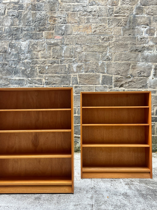 Pair 1960’s Teak Bookcases by Herbert Gibb ~ Gold Label Autograph Range