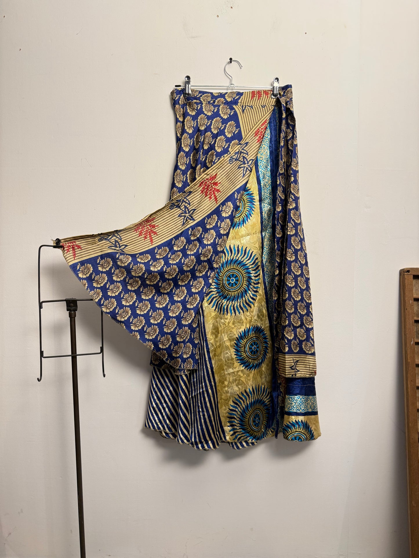 Vintage Saree Silk Wrap Skirt