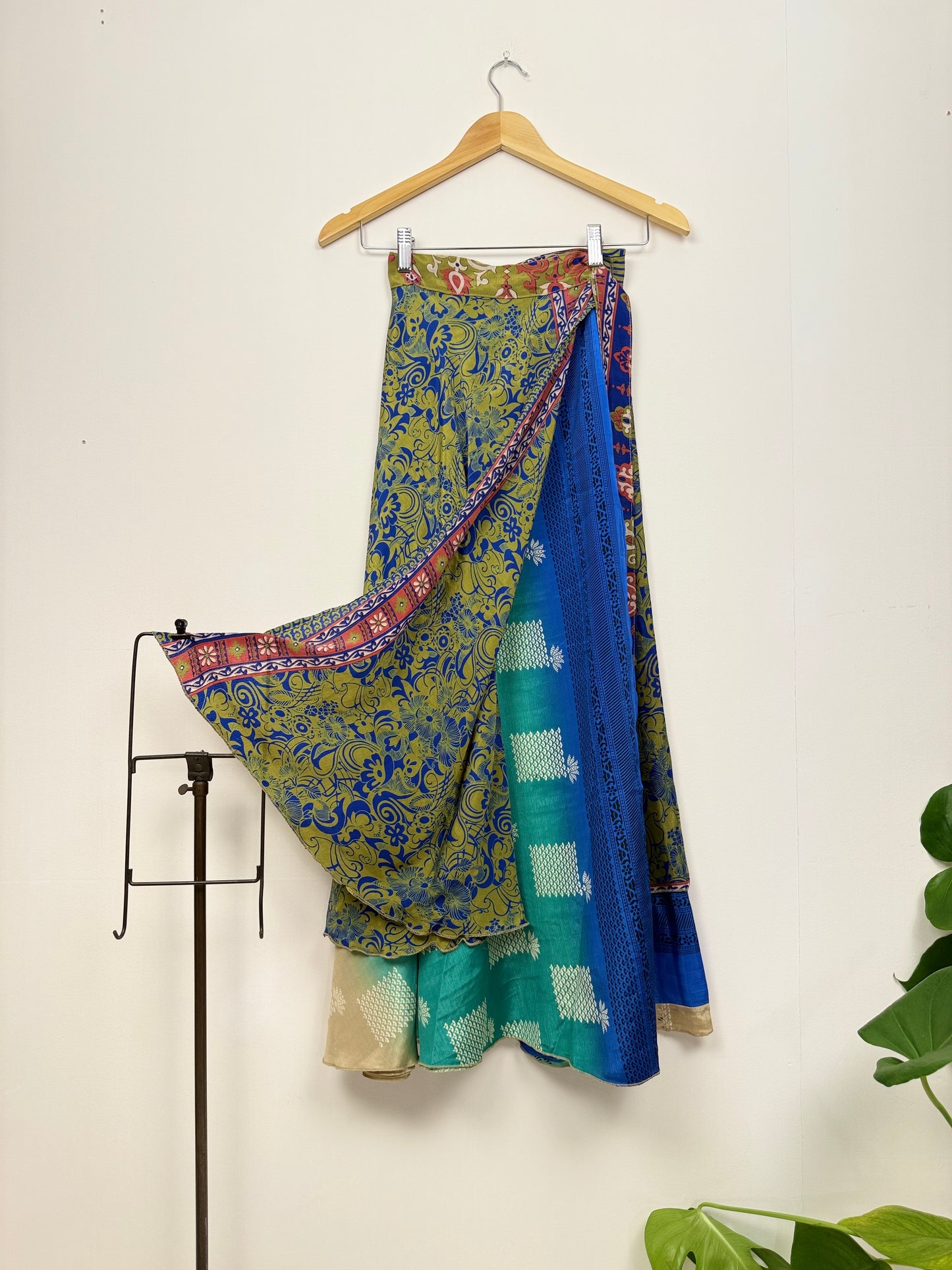 Vintage Saree Silk Wrap Skirt