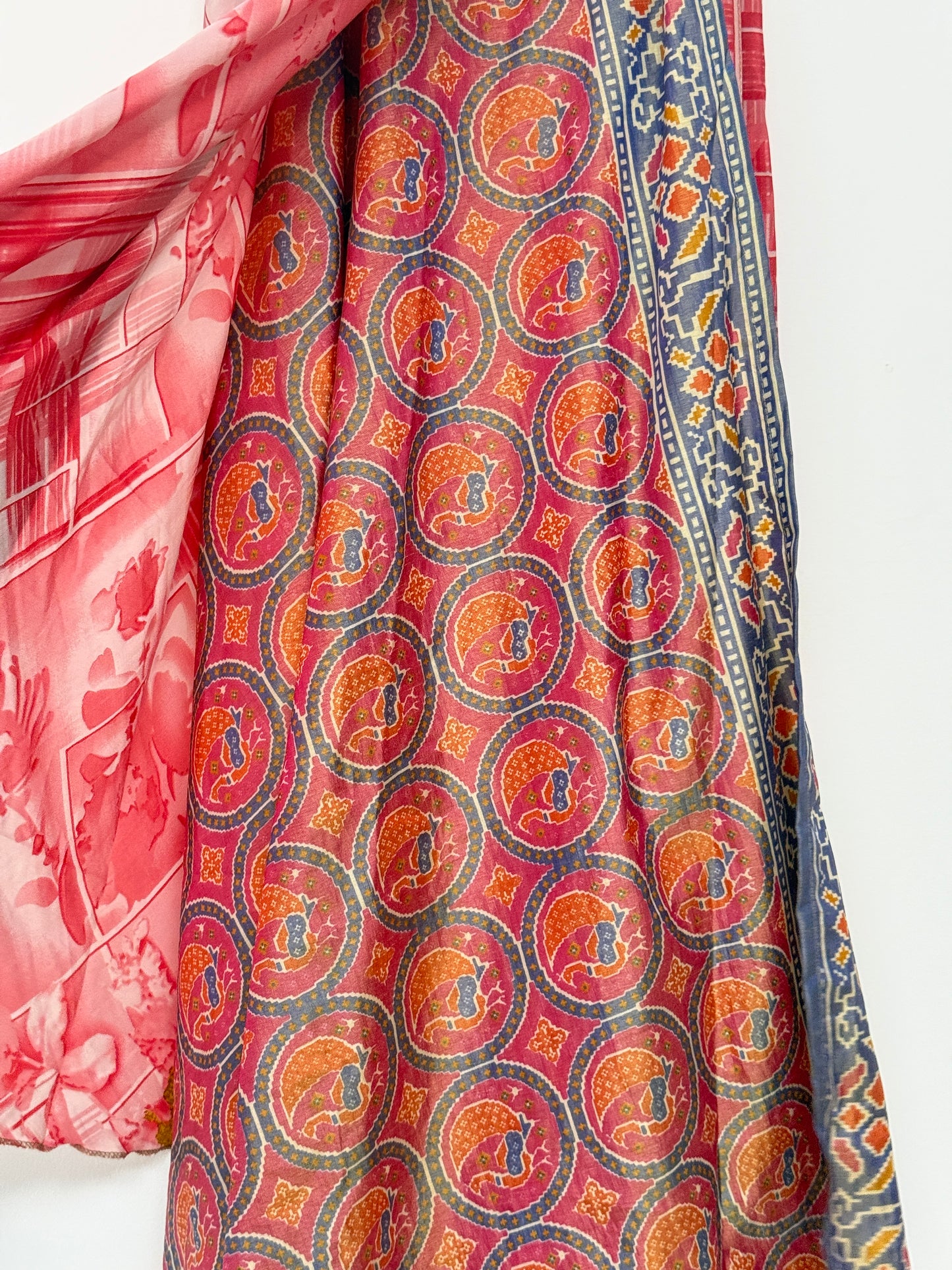 Vintage Saree Silk Wrap Skirt