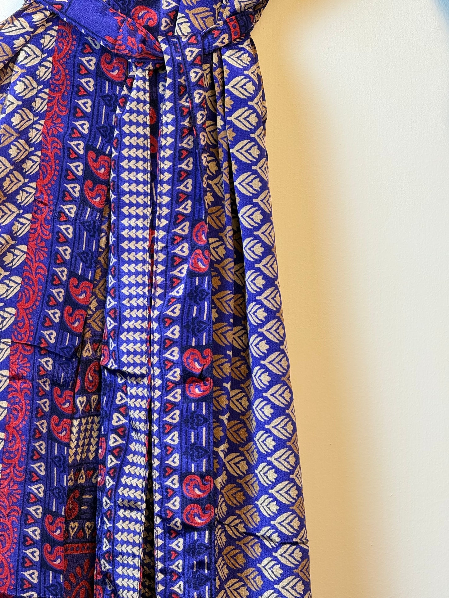 Vintage Saree Silk Kimono / Duster - Long