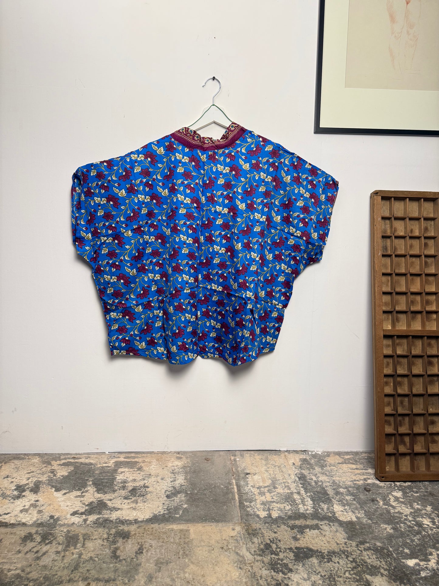 Vintage Saree Silk Shrug Blouse