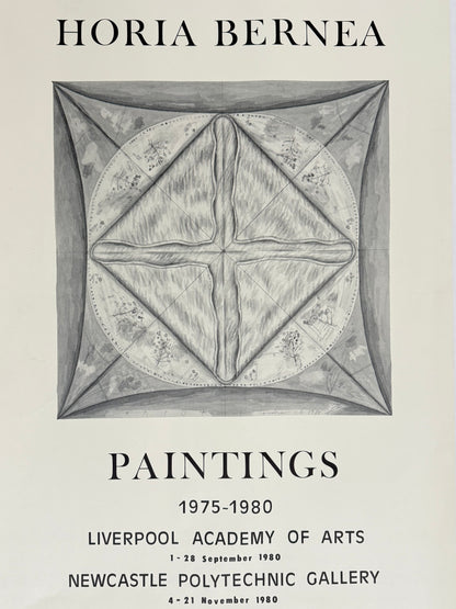 HORIA BERNEA Paintings 1975-1980, Liverpool Academy of Arts | Art Poster