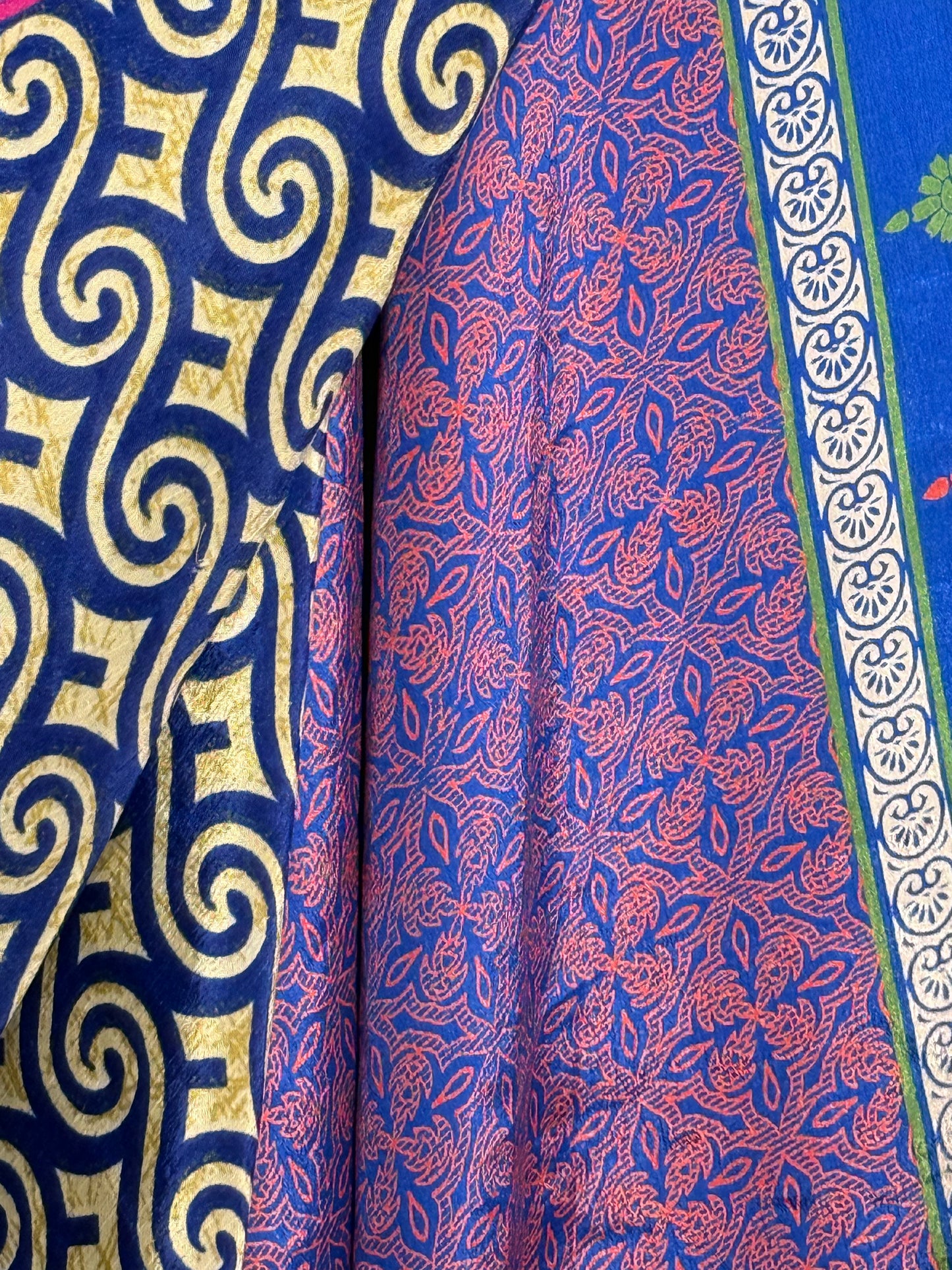 Vintage Saree Silk Wrap Skirt