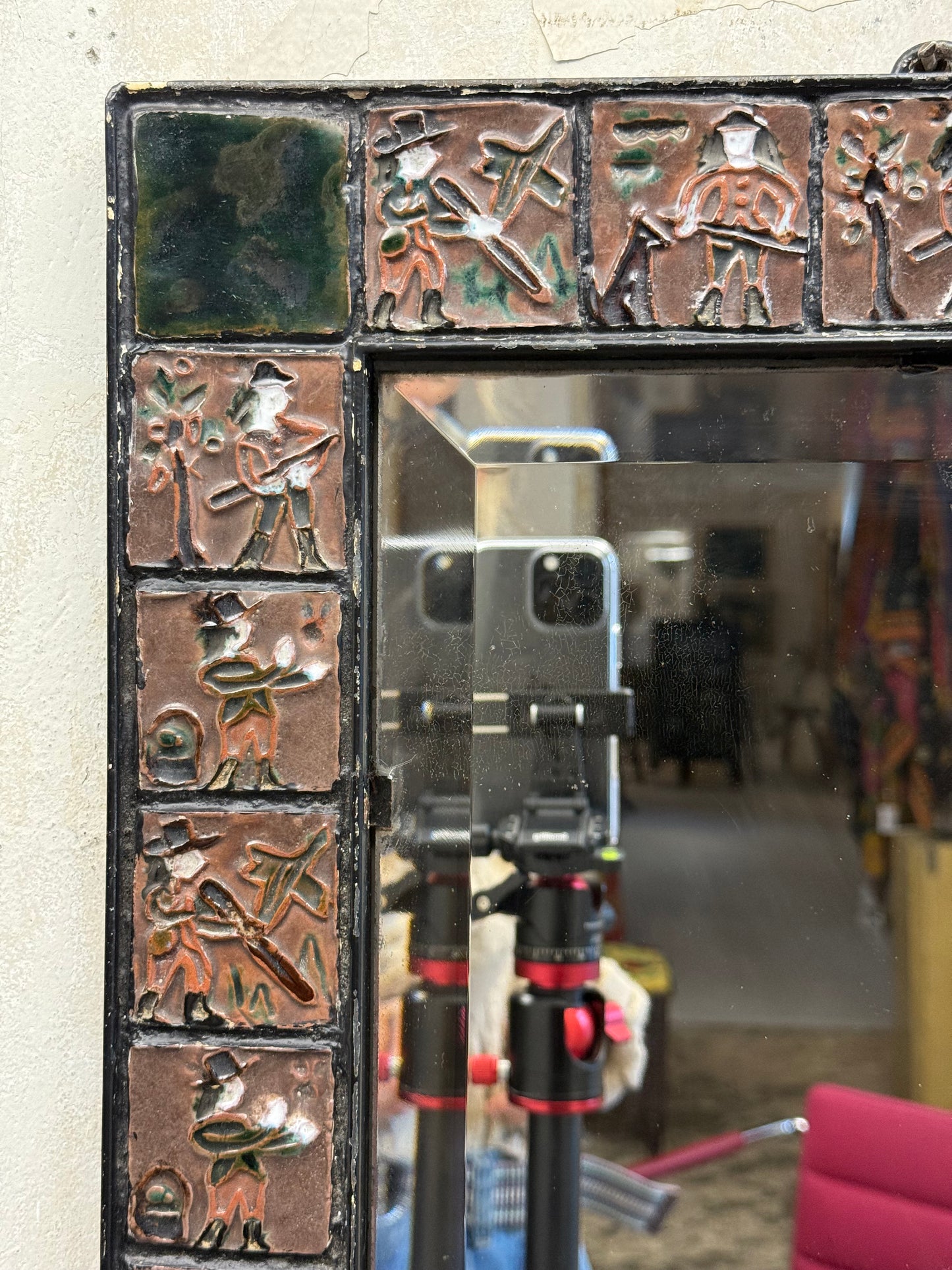 Folk Art Wall Mirror
