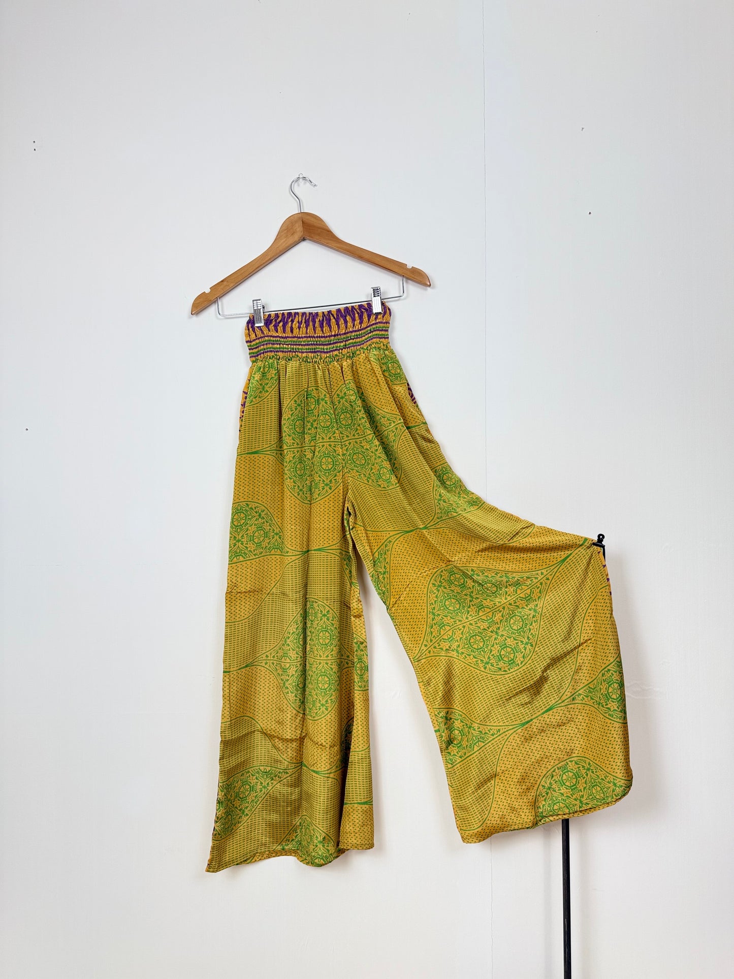 Vintage Saree Silk Trousers & Shirt Co-ordinated Set
