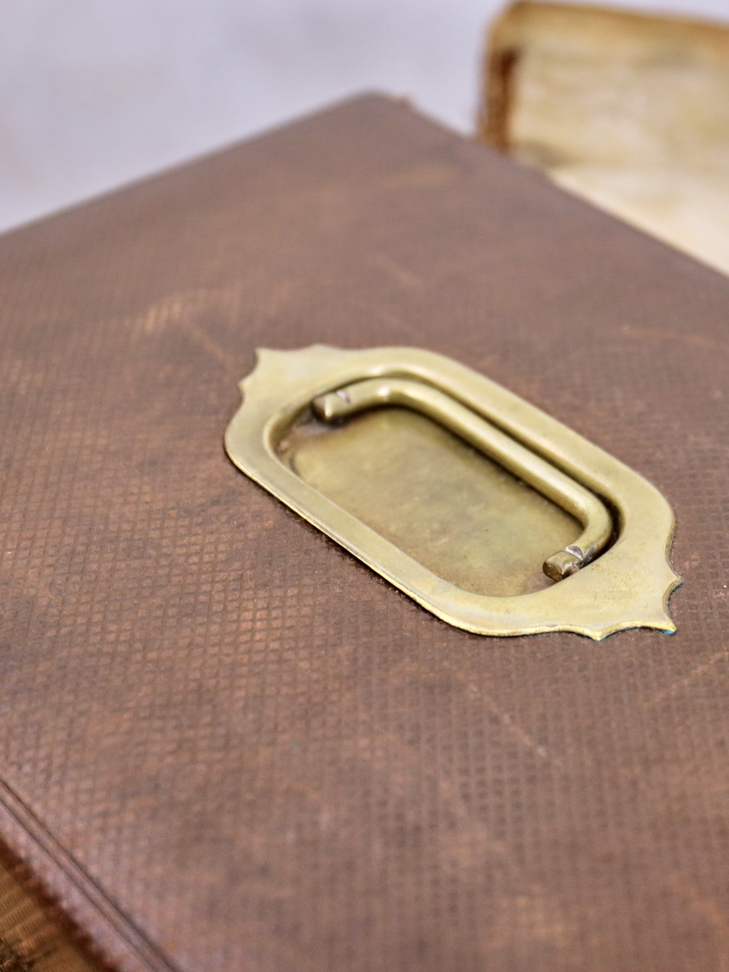 A Leather Correspondence Box in manner of Asprey of London c1860.