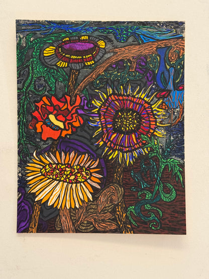 No. 172 Dark Moonflowers - PETER CROTTY, British | 1943-present
