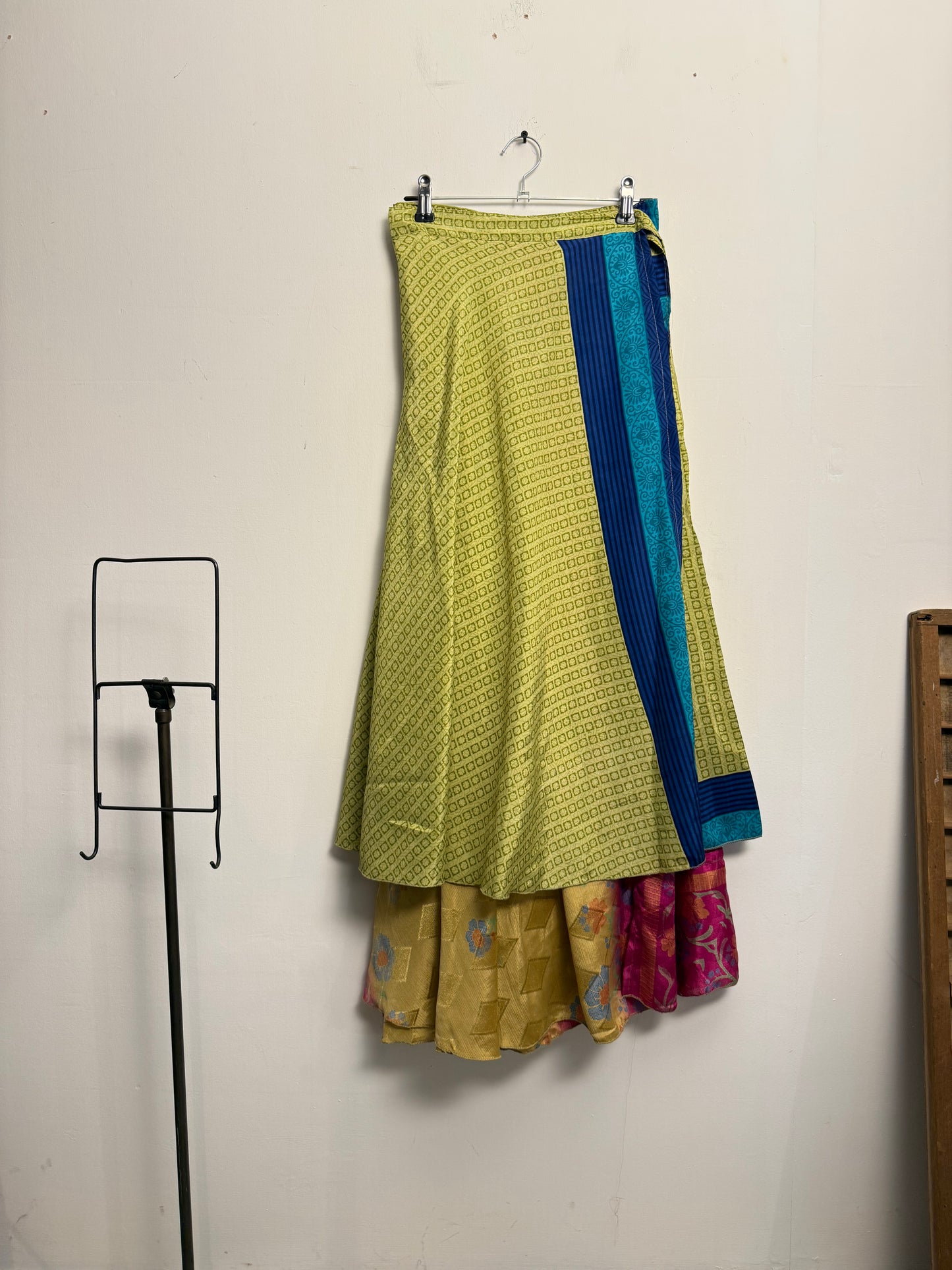Vintage Saree Silk Wrap Skirt