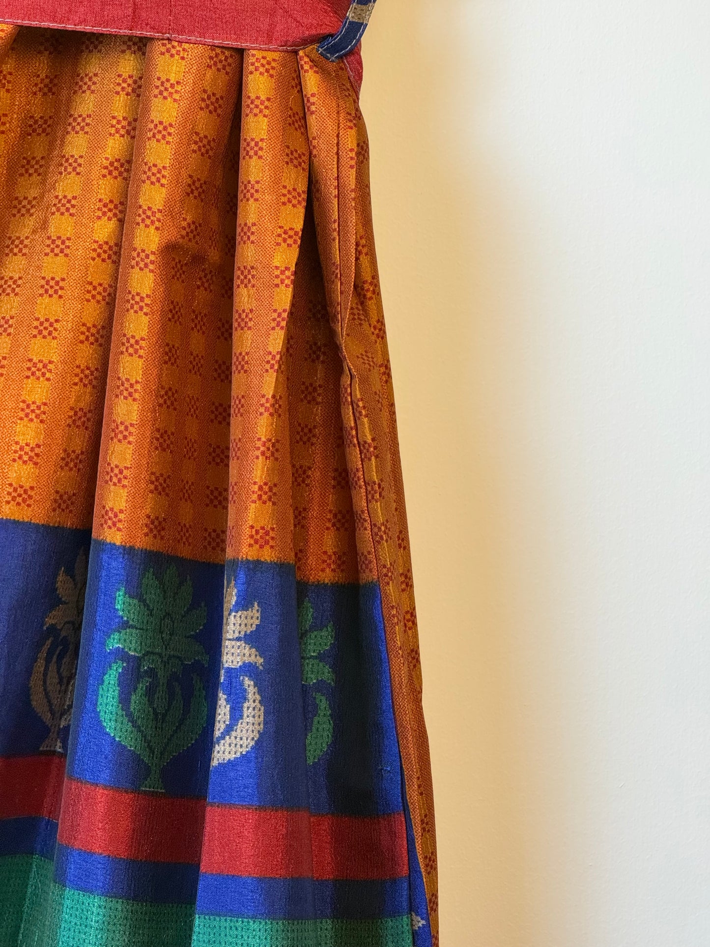 Vintage Saree Silk Kimono / Duster - Long