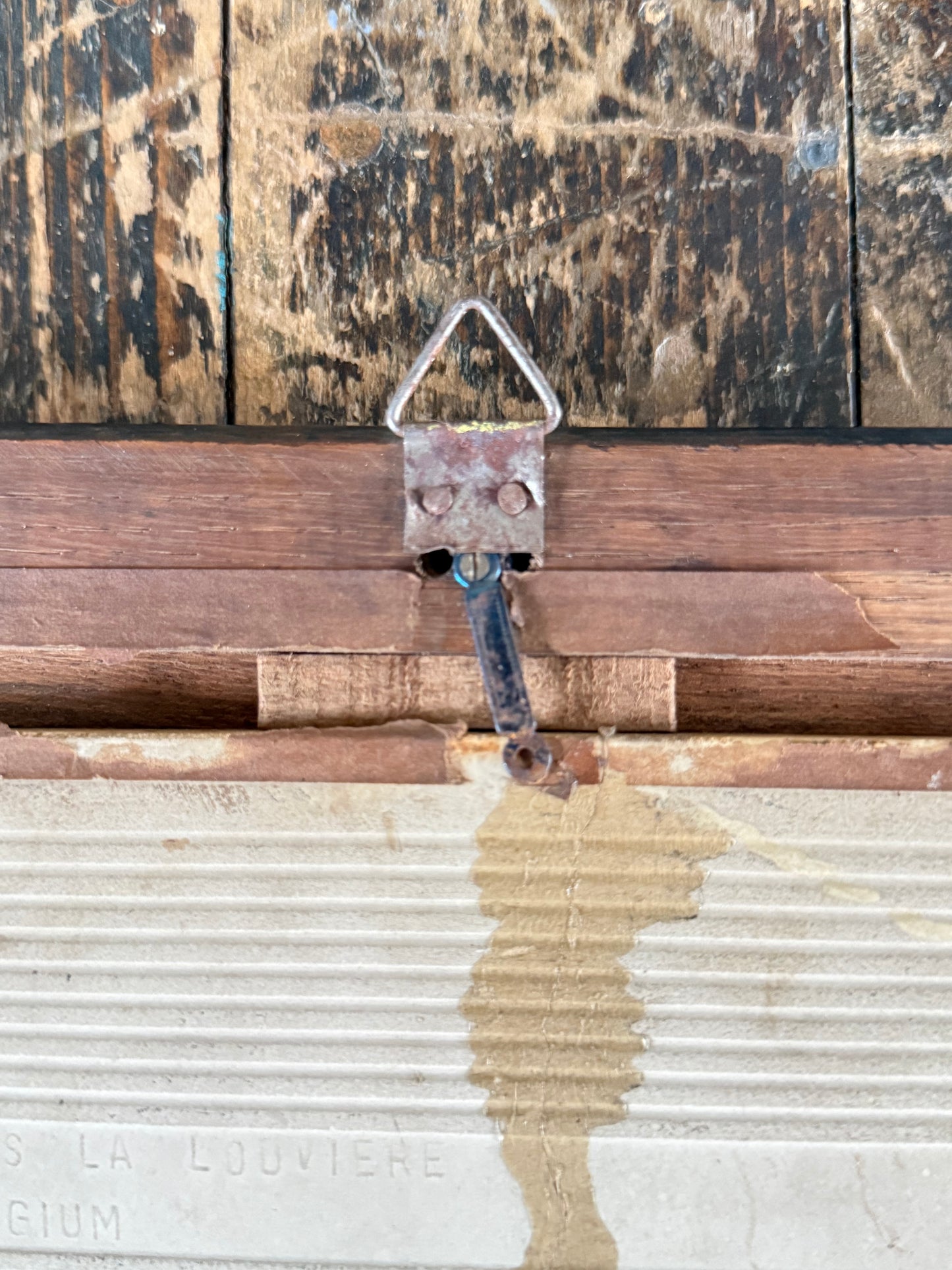 Floral Still Life on Tile - Belgium Freres La Louviere