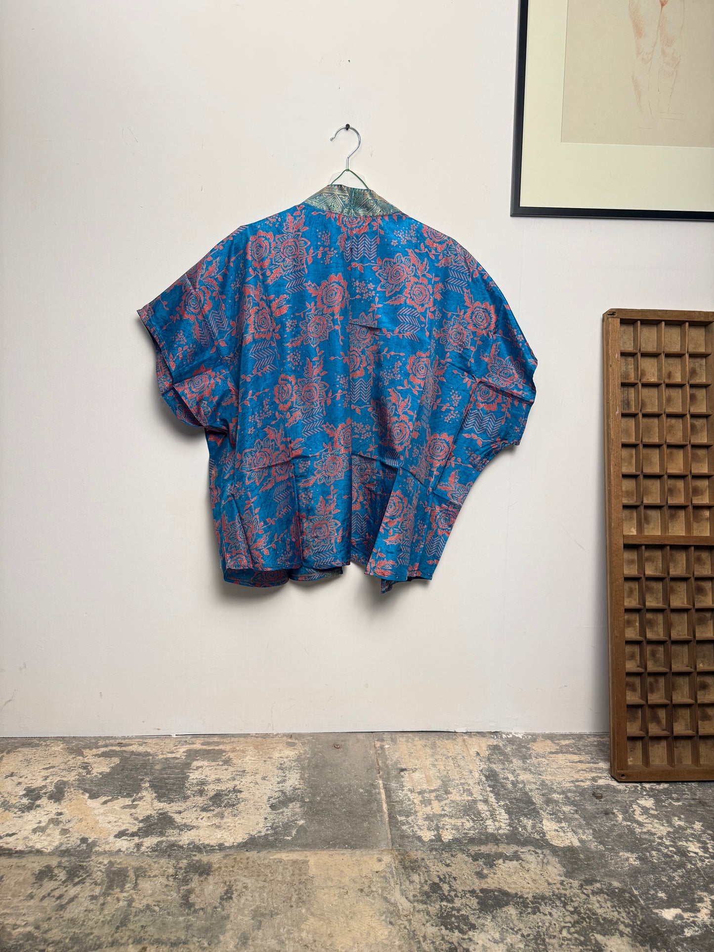 Vintage Saree Silk Shrug Blouse