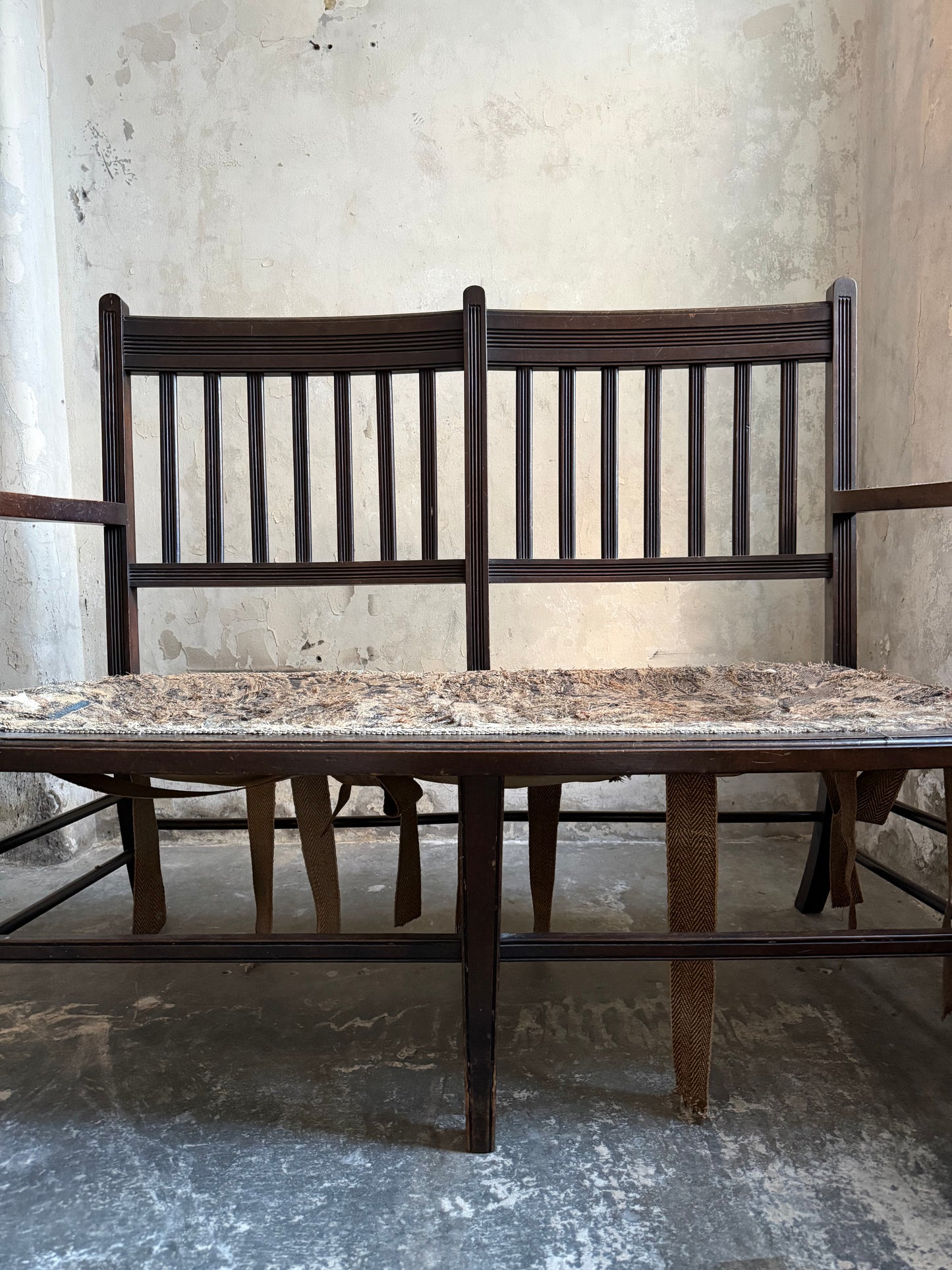 A Two Seater Hall Bench