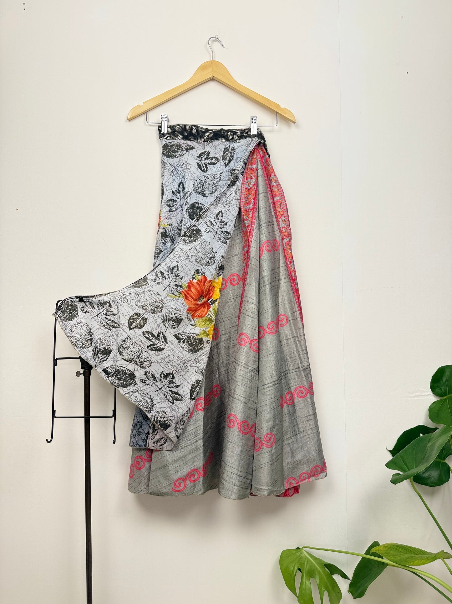 Vintage Saree Silk Wrap Skirt