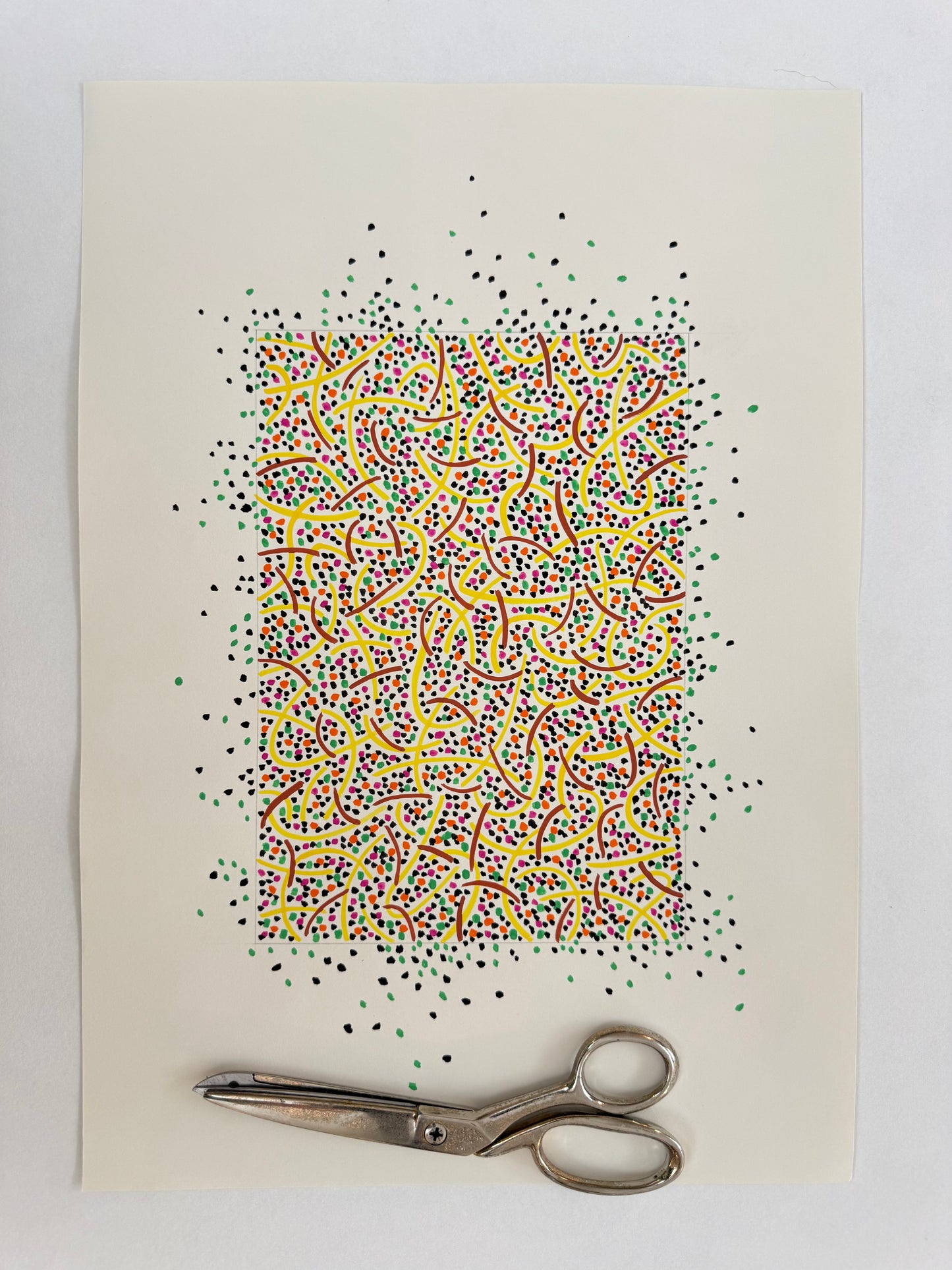 Pointillist Ink on Paper Original Artwork No.9 - ARTHUR ALLAN WILSON, Scottish | 1944-2024