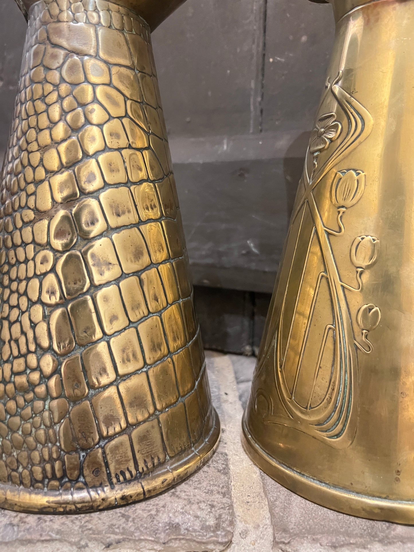 Two Brass Jugs ~ Joseph Sankey and Sons