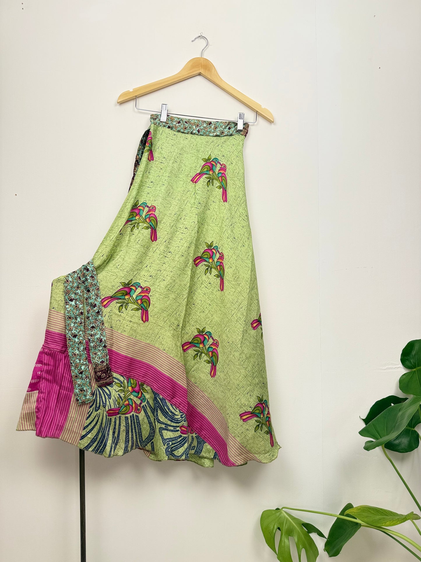 Vintage Saree Silk Wrap Skirt