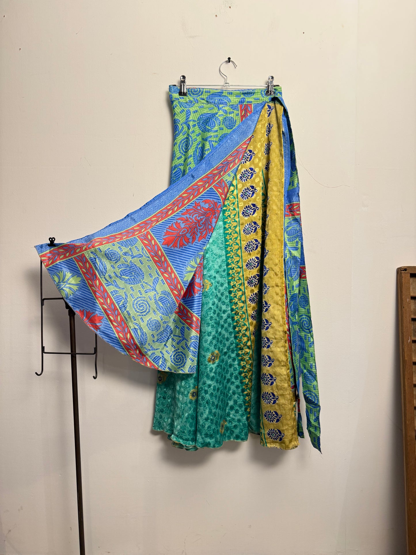 Vintage Saree Silk Wrap Skirt