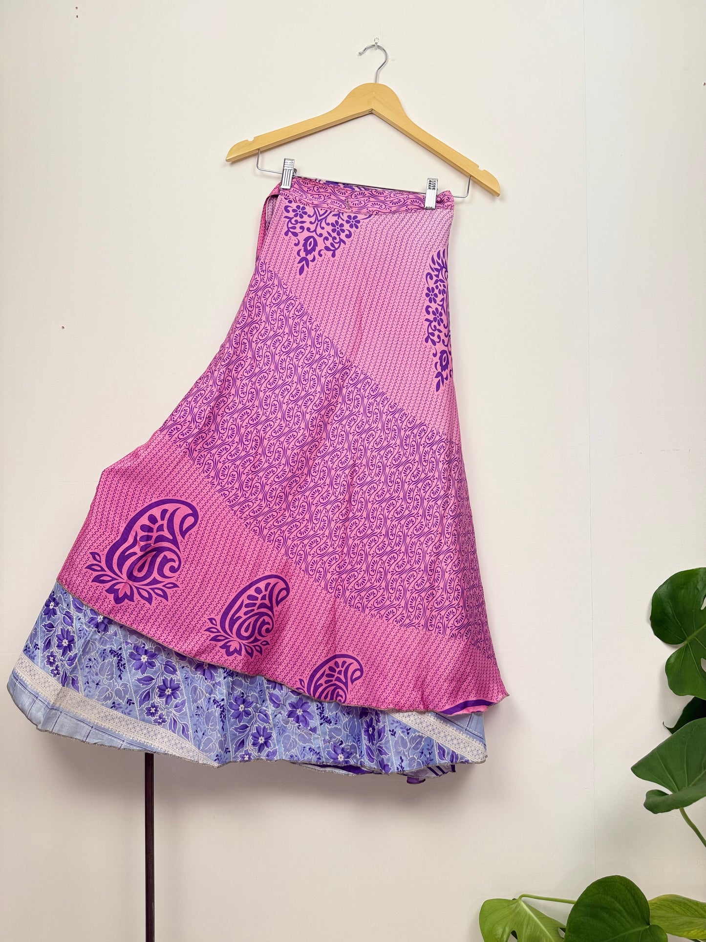 Vintage Saree Silk Wrap Skirt