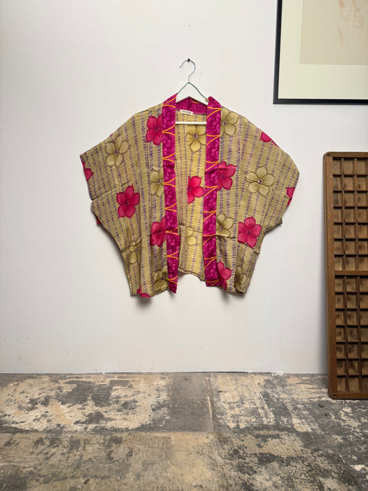 Vintage Saree Silk Shrug Blouse