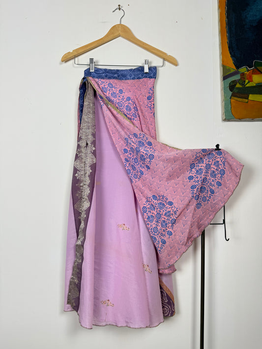 Vintage Saree Silk Wrap Skirt