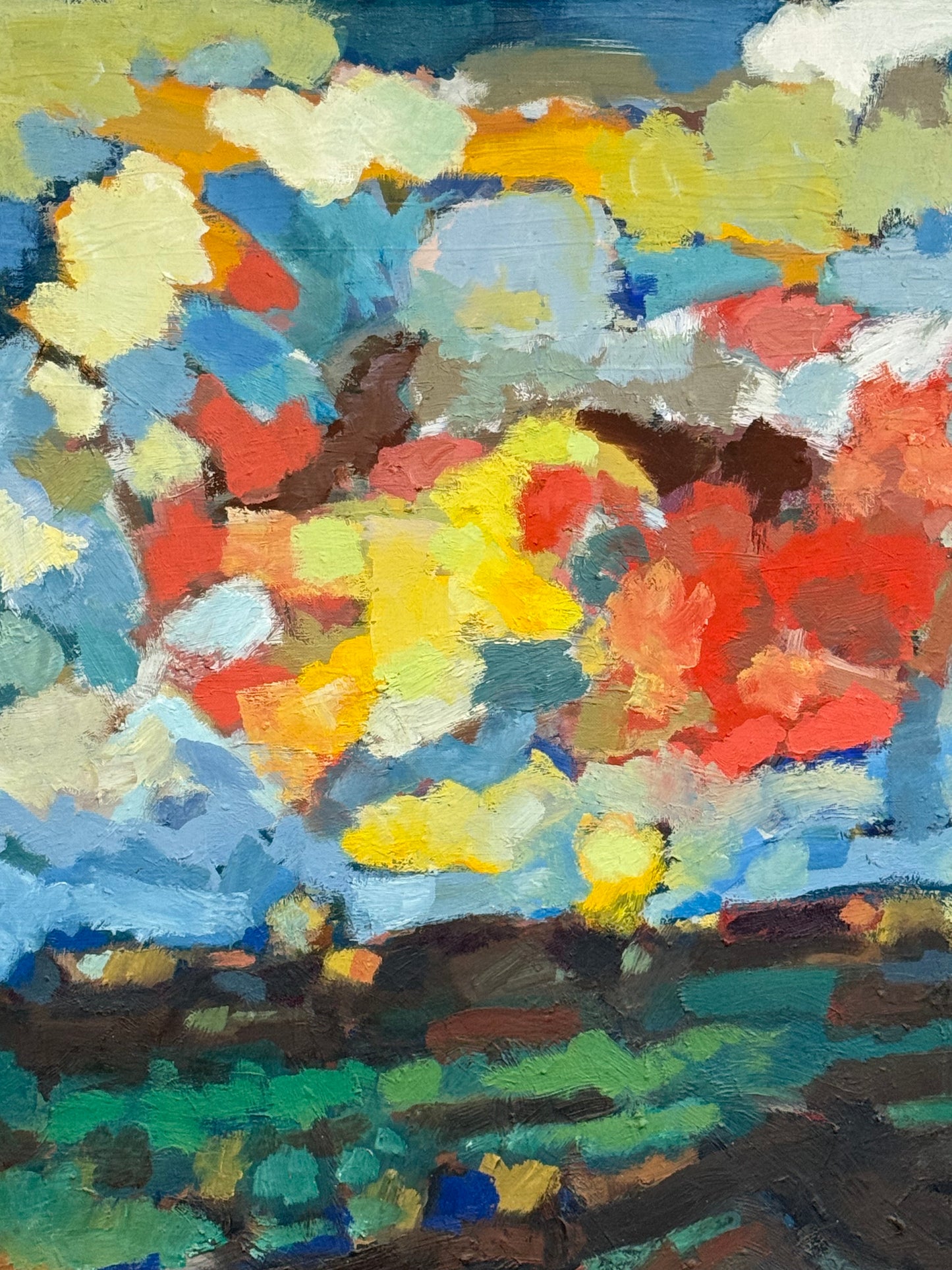 Abstract Expressionist Landscape Oil