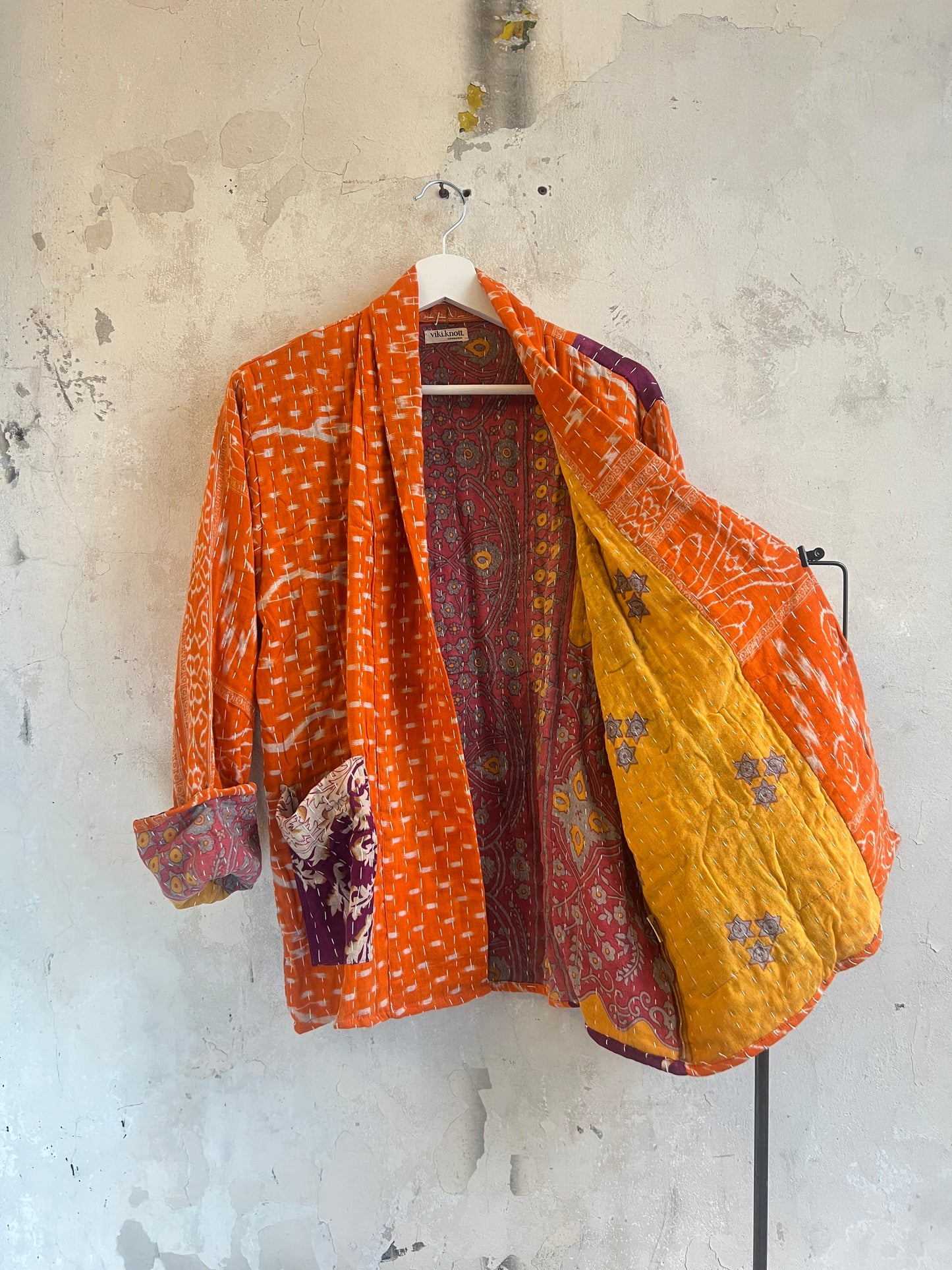 Vintage Cotton Kantha Jacket - No 14