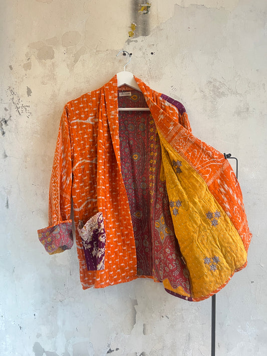 Vintage Cotton Kantha Jacket - No 14