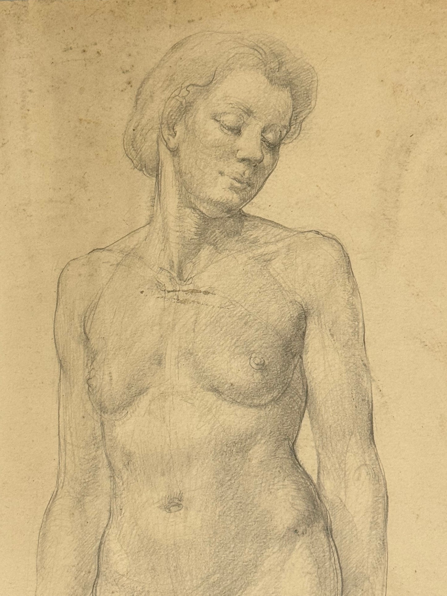 Female Life Drawing from the portfolio of Joyce Platt, 1938