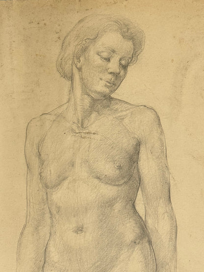 Female Life Drawing from the portfolio of Joyce Platt, 1938