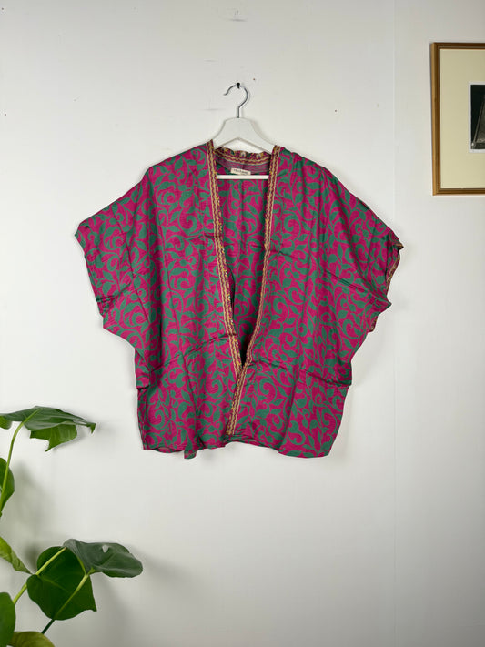 Vintage Saree Silk Shrug Blouse