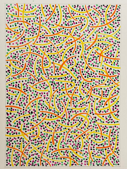 Pointillist Ink on Paper Original Artwork No.26 - ARTHUR ALLAN WILSON, Scottish | 1944-2024