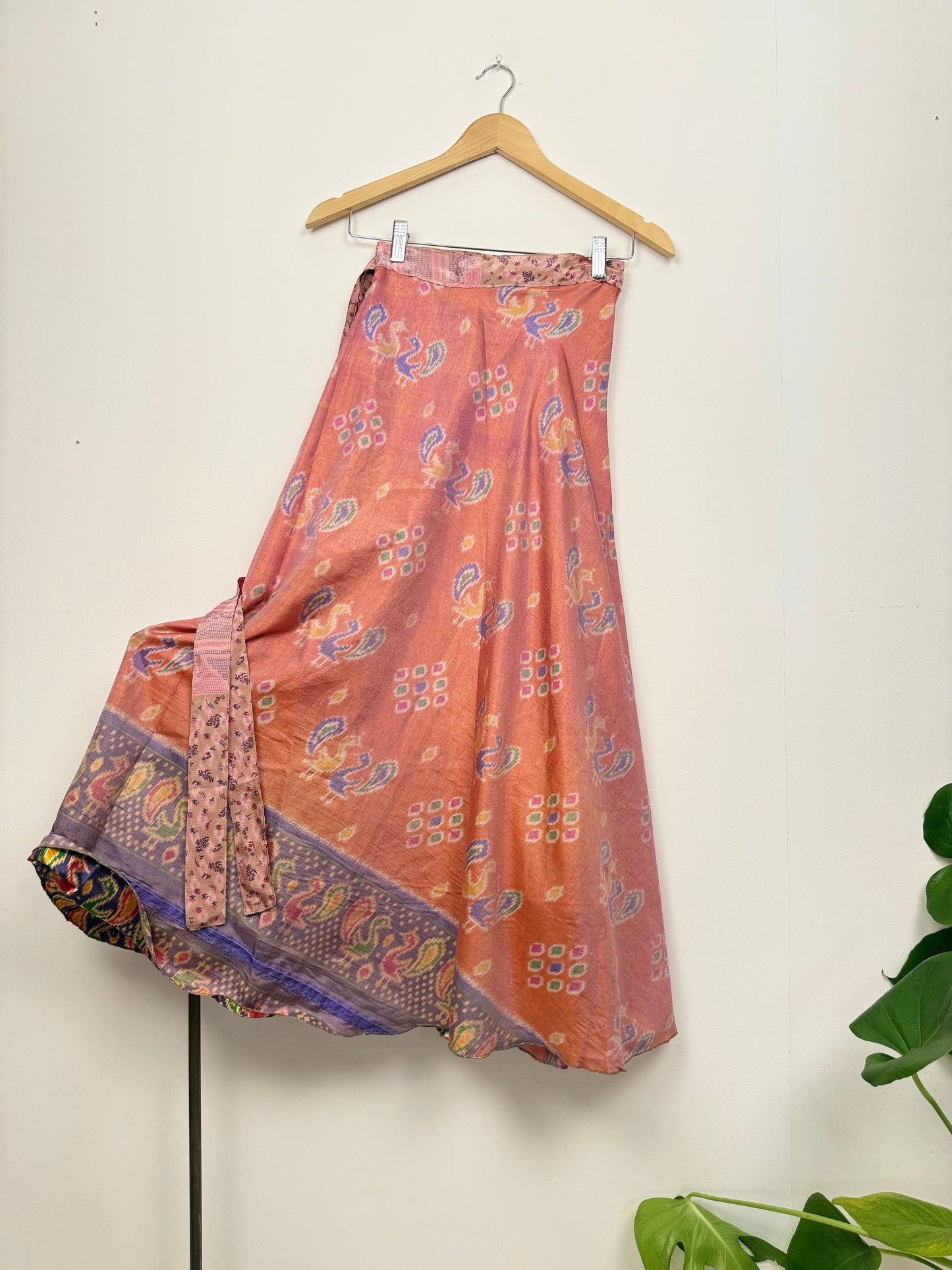 Vintage Saree Silk Wrap Skirt