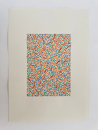 Pointillist Ink on Paper Original Artwork No.7 - ARTHUR ALLAN WILSON, Scottish | 1944-2024