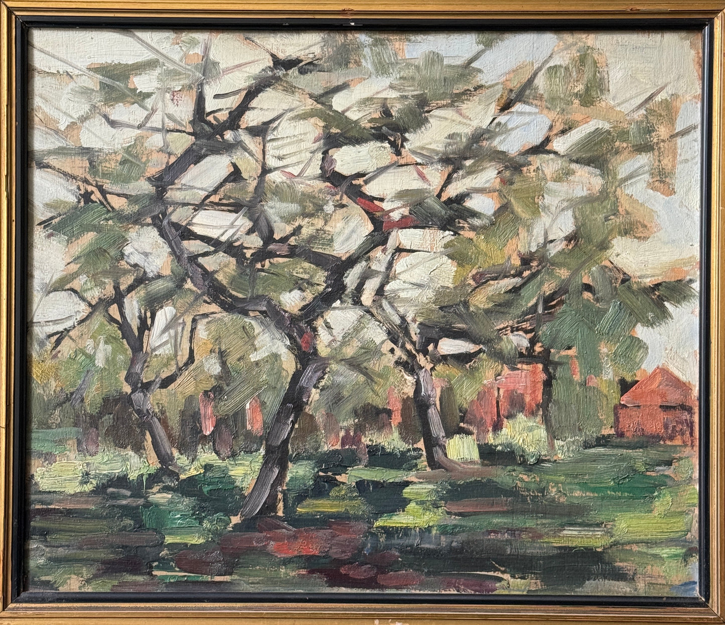 Edmond de Meulenaere (Belgian, 1884–1963) - Landscape with Trees